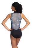 Zip Front with Nutcracker Black&White Ballerina Print - AW1062NU-21