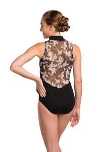 Zip Front with Floating Flower Print - AW1062FF