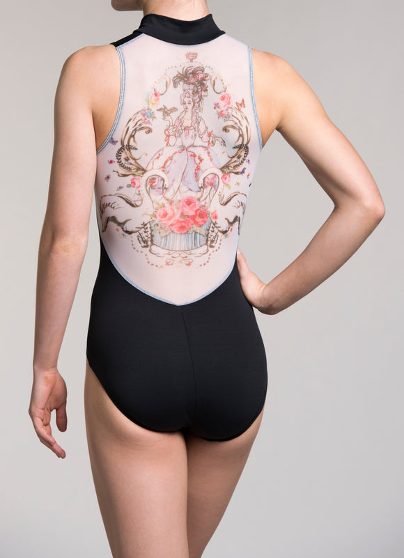 Zip Front with Marie Antoinette Print - AW1062MA