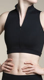 Zip Front Crop Top with Swirl Lace - AW315SW