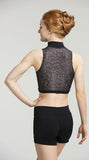 Zip Front Crop Top Deco Lace - AW315DC