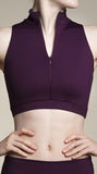 Zip Front Crop Top with Swirl Lace - AW315SW