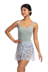 15" Wrap Skirt in Soft Fern Print - AW501SFN
